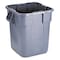 Rubbermaid Commercial 28 gal. Square Trash Can FG352600GRAY - alternate 5